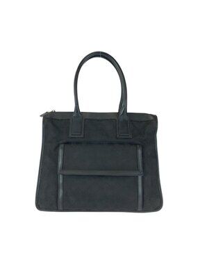 Gucci Black Silver GG Canvas Leather 000 Tote